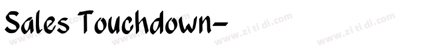 Sales Touchdown字体转换